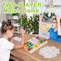 Miniatyrbillede 5 af 6: Skyde-puslespil til børn 3-7 år - Førskolelogikspil - Hjernegymnastik - Drenge og piger - 2 spillere - Lærende trælegetøj - Rejselegetøj - Gaver two player