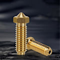 Miniatyrbild 2 av 5: 10 st mässingsmunstycken för 2 munstycken 0,4 mm högflöde ,75 mm filament 3D-skrivare Gold