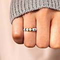 Miniatyrbild 3 av 5: 3 st Snurrande Emalj Fidgetringar För Ångest För Kvinnor, Emalj Öppen Justerbar Färgglada Pärlor Anti Ångestlindrande Ring För Barn Flickor Tonåringar