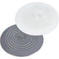 Miniatyrbild 1 av 5: Silikonavloppspropp, universell avtappningsplugg, avtappningsplugg för resor, avloppslock för kök, badrum, tvättstuga, handfat, dusch, grå och vit (2-pack)