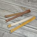 Miniatyrbillede 4 af 5: Læder Gardinstang Holder Holdbacks Til Kontor Stue Cafe Altan 2 Stk Dark brown