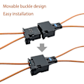 Miniatyrbillede 4 af 5: Fiber mest optiske sløjfekonnektor Diagnostic Device Tool Bypass hun- og hanadapterpakke med 2