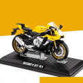 Miniatyrbilde 1 av 5: Skala 1:12 Yamaha Yzf-r1 Alloy Scooter Sport Sykkel Diecasts Barneleker Motorsykkel Kjøretøy Racing Modell Bilkopier Gave til gutter Yellow