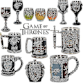 Miniatyrbild 2 av 4: Game Of Thrones Creative Goblet Cup Möbler Tillbehör Vin Glashus Stark Of Winterfell-a