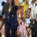 Miniatyrbillede 5 af 5: Srbtv-kvinder Vinter Varm Vinterdragt Udendørs Sportsbukser Skidragt Vandtæt Jumpsuit Blue 3Xl
