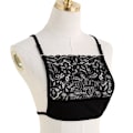 Miniatyrbild 1 av 5: Kvinnors cover Camisole Andas Osynligt Mock Camisole BH Enfärgad överlägg Modesty Panel Väst Black