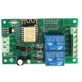 Miniatyrbillede 3 af 5: Esp8266 Esp-12f Wifi-relæmodul 2-kanals 5v/8-80v netværksrelæswitch For Ide Smart Remot Control Green