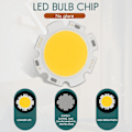Miniatyrbillede 4 af 5: 5W Chip Lys Rund COB Super Lys LED Lys LED Pære Pærer Varmt Hvid DC15-17V warm white