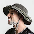 Pikkukuva 2 / 2: Pääverkko Hat Beekeeping Beekeeper Bee Veil Hat Hunting Netting Mesh Hood Cap Bee Keeper Army green