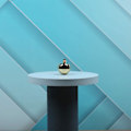 Miniatyrbillede 5 af 5: Tippe Top Metal Flip Over Top Rustfrit Stål Spinning Top Legetøj Gave, Golden