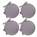 Miniatyrbillede 1 af 5: Hynder Patio Hjem Indendørs/udendørs Stolepuder Ro Sæde Fortykket Spisestue Stol Pude Ro Taburet Light Grey 6pcs
