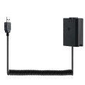 Miniatyrbilde 2 av 5: Usb-ladekabel Np-fw50 Dummy Batteri Fjærledning For A7 A7r A7s A7m A7ii A7s2 A7m2 A7r2 A6500 A Black