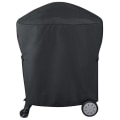 Miniatyrbilde 1 av 5: Vanntett grilldeksel Barbeque rullevogn Grilldeksel for Q1000 Q2000 Series Protector, uv Resista Black