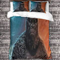 Miniatyrbild 3 av 5: ALXFFBN Godzilla Vs Kong Täcke Set 3-Delar Mjuk Mikrofiber Sängkläder Animefigurer Quiltöverdrag Super Mjuk Mikrofiber Quiltöverdrag Kollektion Stai Single135x200cm