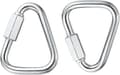 Triangel låsande karbinhake 8MM 2PCSsilver