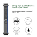 Miniatyrbilde 2 av 5: For Garmin Tactix 7 Pro/Fenix 7X/Fenix 6X Pro 26mm Nylon Watch Band Trail Loop Wrist Strap Grey