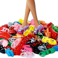 Miniatyrbild 2 av 3: 32-delad docktillbehörssats för Barbie-docka med kläder