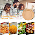 Miniatyrbilde 3 av 5: 200 stk luftfritøse pergamentpapirinnlegg Non-stick engangs luftfritøseinnlegg kurv uperforert R