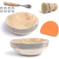 Miniatyrbild 1 av 3: Set, surdegsbakningsmaterial, surdegsjäsningskorg för surdeg, brödbakningssats, bakverktyg