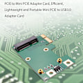Pikkukuva 2 / 5: Pcie - Mini Pcie -sovitinkortti, tehokas, kevyt ja kannettava Mini Pcie - USB 3.0 -sovitinauto