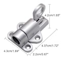 Miniatyrbillede 3 af 3: Automatisk Dørlås Fjederbelastet Loft Lem Lås Fangst Værktøj Aluminium Legering White