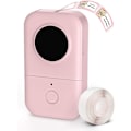 Miniatyrbild 1 av 5: Phomemo Label Maker Machine, D30 bärbar Bluetooth etikettskrivare med tejpetikettmaskin handhållen, flera mallar tillgängliga (rosa)