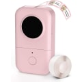 Miniatyrbillede 1 af 5: Phomemo Label Maker Machine, D30 bærbar Bluetooth Label Printer med Tape Label Maker håndholdt, flere skabeloner tilgængelige (pink)
