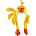 Miniatyrbillede 1 af 6: Sød Plysdyr Vinter Skihue Beanie Aviator Stil Vinter med Lange Handske Øreflapper Duck