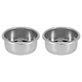 Pikkukuva 1 / 5: 2 kpl 54 mm suodatinpidike Sage 870/875/878/880 54 mm puoliautomaattiseen kahvikoneeseen pohjaton kahva Silver