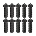 Miniatyrbillede 1 af 5: 10 stk hærdet stål dyser til 2 dyser 0,4 mm høj flow ,75 mm filament 3D printer Black