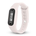Miniatyrbilde 1 av 5: Step Count Activity Tracker Fitness Sport Klokke Håndledd Skritteller LCD Voksen Barn White