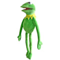 Miniatyrbilde 3 av 5: Kermit Frosken Dukke 23,6\"