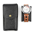 Miniatyrbild 3 av 4: Läderklocka Watch Bärbar watch case Praktisk watch