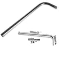 60CM Väggdusch för huvudarm förlängningsrör långt rostfritt stål badrum hem krom Chrome