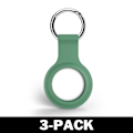 Pikkukuva 1 / 3: AirTag Apple Shell silikoni avaimenperällä vihreä 3-Pack