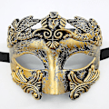 Miniatyrbilde 3 av 3: Maskerademaske for menn - Gresk Romersk Venetiansk Maske Mardi Gras Maske Silver