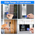 Miniatyrbillede 2 af 5: 50 stk Skrivbar 125khz Rfid Key Id Card Tag Genskrivbar T5577 Universal blue