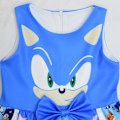 Miniatyrbillede 3 af 6: Sonic Pige Kjole Piger Sløjfe Kjole 110