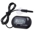 Akvarietermometer, LCD digital elektronisk termometer med sugkoppsvattentermograf