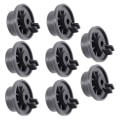 Miniatyrbillede 1 af 5: 8 stk. Opvaskemaskine Hjul Holdbar 165314 Opvaskemaskine Nedre Rack Hjul Udskiftning Passer til Whirlpool og gray