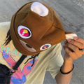 Miniatyrbillede 3 af 5: Mænd Kvinder Unisex Kanye West College Dropout Graduation Bear Mode Beanie Hat Strik Kasketter Gaver