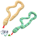 Miniatyrbild 1 av 7: Katt Catnip Ormleksaker för Inomhuskatter, Ormleksak 2-pack för Kattungelekar och Tandrengöring, Interaktiv Färgglad Simuleringsleksak Snake