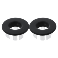 Miniatyrbillede 1 af 4: 2x Håndvask / Vask Overløbsdæksel/messing Seks fods Ring Badeværelse Produkt Udskiftning af håndvask Tidy Insert - Black Bronze