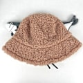Miniatyrbilde 6 av 6: Fuzzy Bucket Hat for Kvinner og Menn - Plysj, Fluffy, Vintervarm, Morsom Fiskehatt Fish-khaki