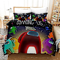 Miniatyrbild 1 av 2: Au01 3d Printed Gama Among Us Sängkläder Set Cover Quilt Cover Örngott Enkel Dubbel Barn Julpresent AU DOUBLE 180x210cm