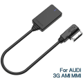 Pikkukuva 3 / 5: Mmi Mdi Langaton Aux Bluetooth sovitinkaapeli Ääni Musiikki Automaattinen Bluetooth A3 A4 B8 B6 Q5 A5 A7 R Black
