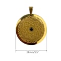 Pikkukuva 3 / 5: Energy Pendant kaulakoru Quantum Science Pattern kaulakoru syntymäpäivälahja miehille Yellow Gold