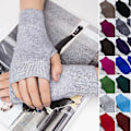 Miniatyrbild 2 av 5: Par Vinterhandskar Dam Fingervantar Utan Fingrar Dam Cashmere Varma Vinterhandskar Handledsvärmare Vantar Army free size