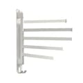 5-armet håndklædestang til badeværelset - rustfrit stål 180 drejelig holder White 5 strokes