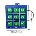 Pikkukuva 5 / 5: Tic Tac Toe Mini -avainperä lapsille Decompression Xo -peli Juhlapuolueet Goody Bag -täyteaineet Luovat lahjat Blue
